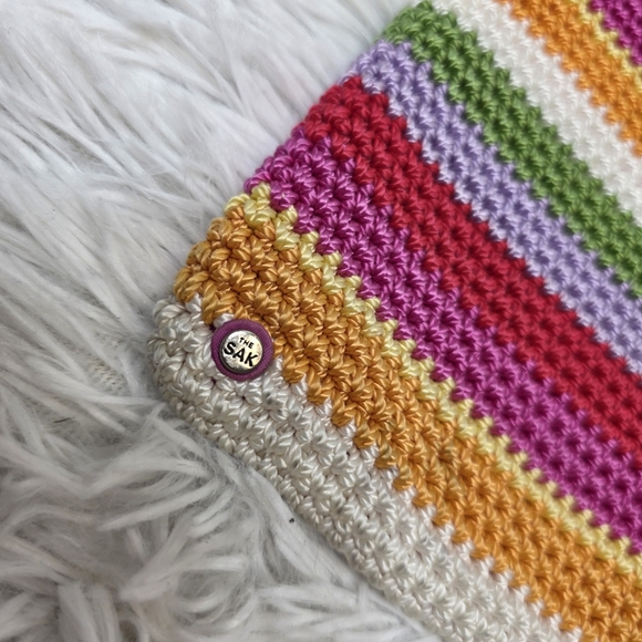 The sak Pink & multi-coloured crochet crossbody bag. - Picture 3 of 6